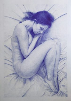 Laid on bed - Jose Moreno Melli