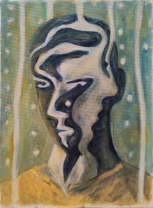 Self portrait green - Jose Moreno Melli
